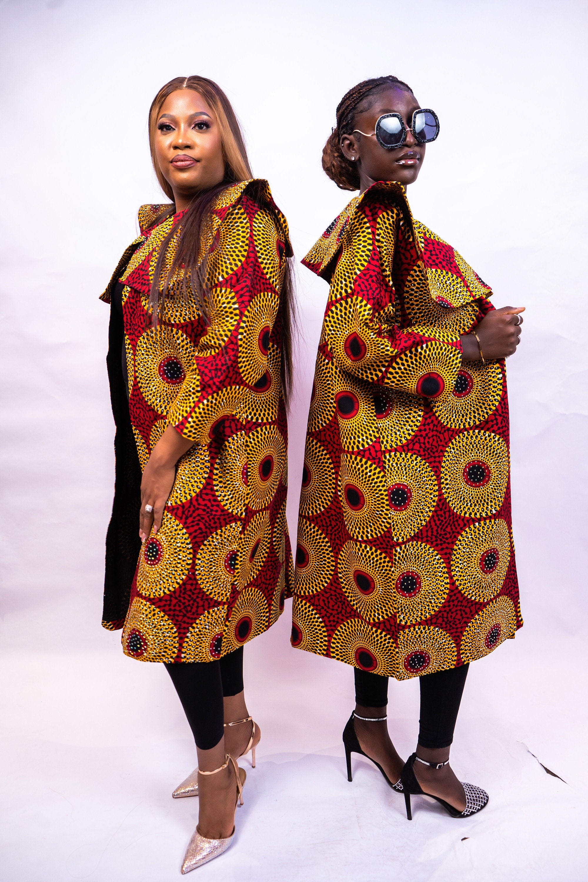 Polka Dot Cape Studded Anky Jacket