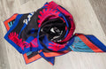 GEMME 100 % Mulberry Silk Versatile, African Art Inspired Scarf